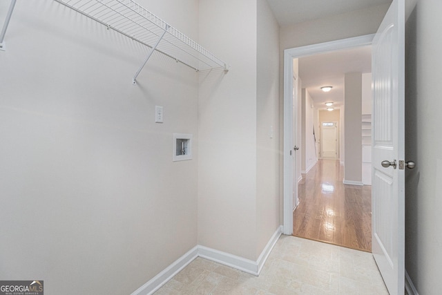 laundry area with washer hookup