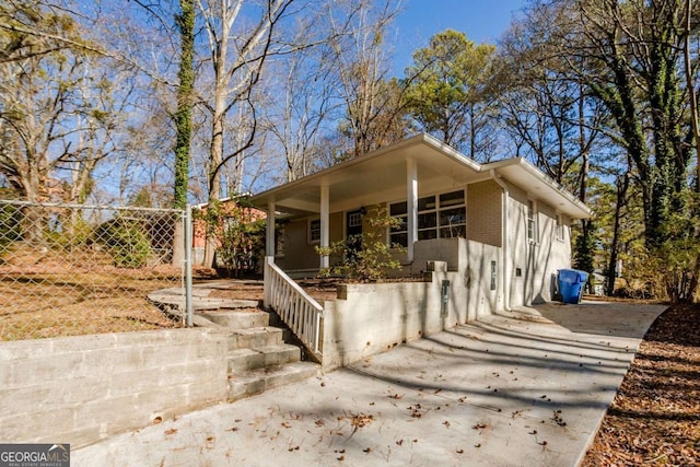 view of bungalow-style home