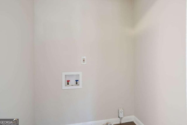 laundry room with hookup for a washing machine