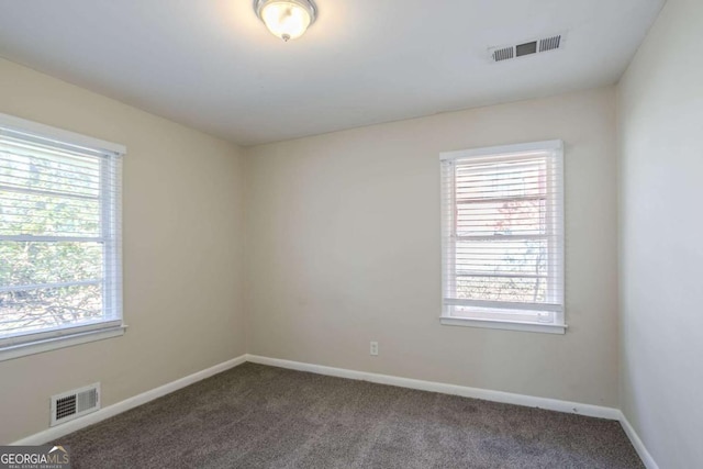 view of carpeted empty room