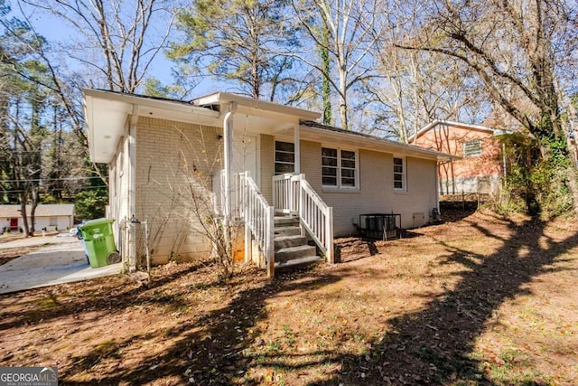 view of back of property