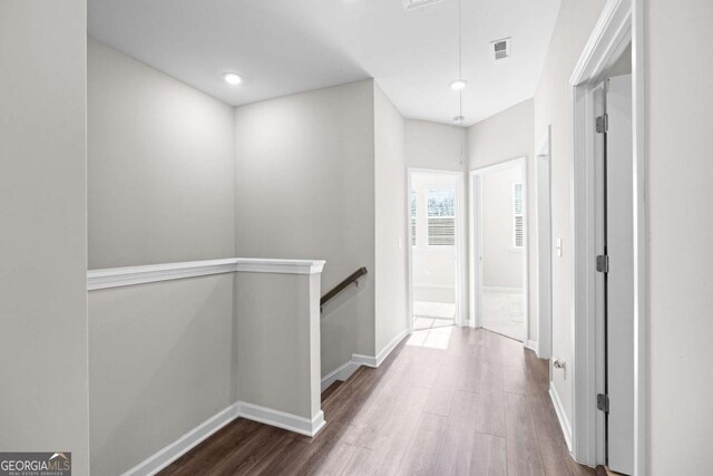 hall featuring hardwood / wood-style floors