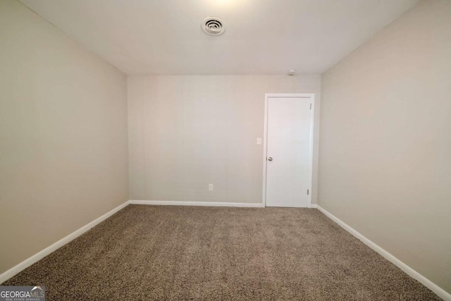 view of carpeted empty room