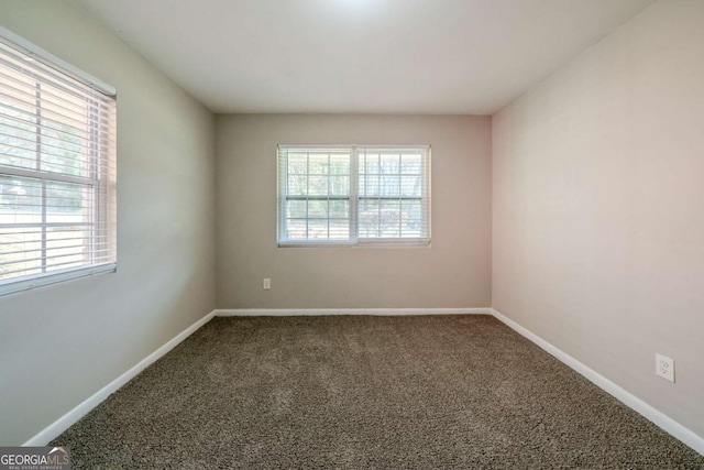 view of carpeted empty room