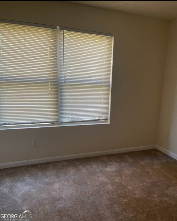 unfurnished room with carpet floors