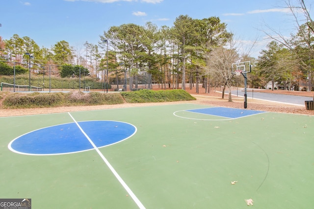 view of sport court