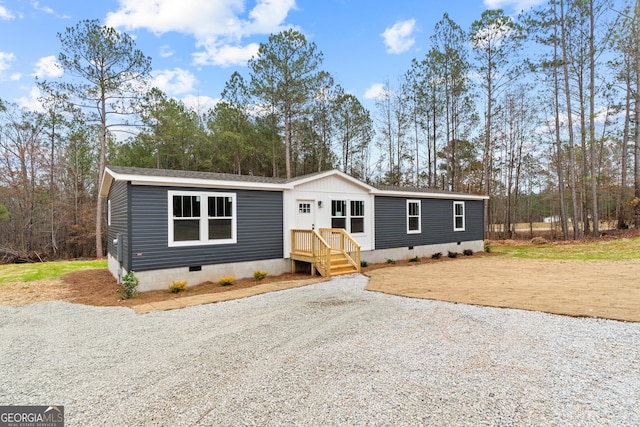 view of manufactured / mobile home