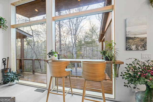 view of sunroom / solarium