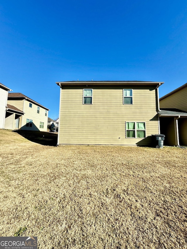 view of back of property