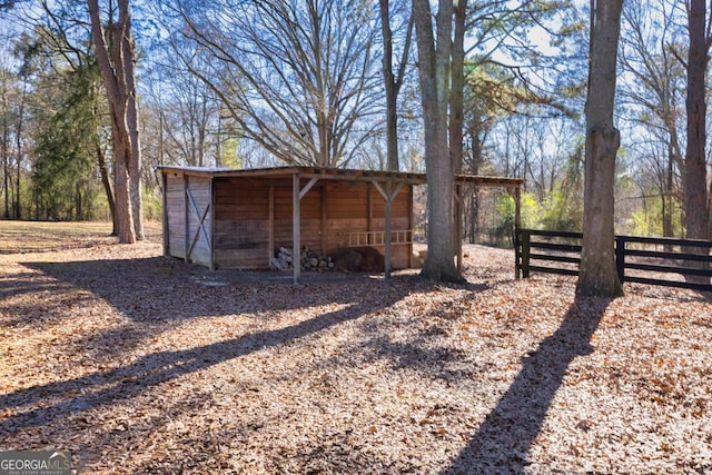 view of outbuilding