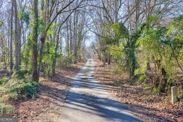 view of road