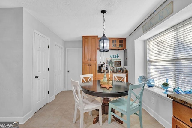 view of tiled dining room