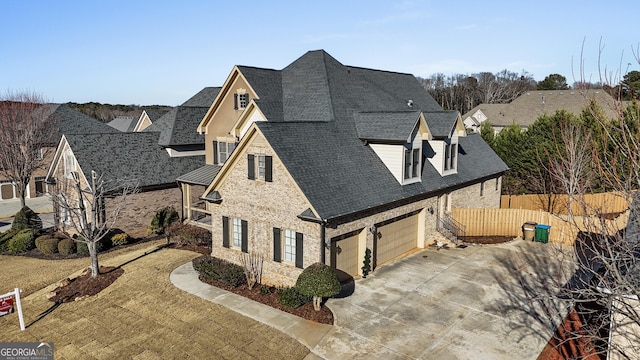 view of front of house featuring a garage