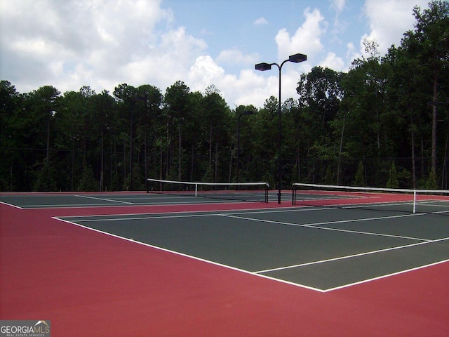 view of tennis court