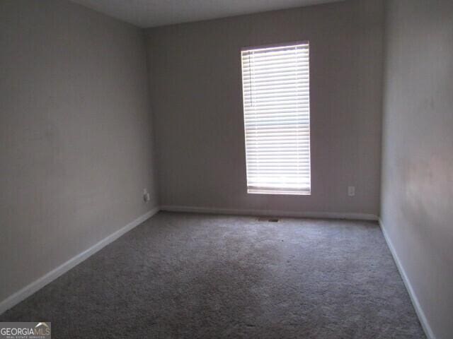 carpeted empty room featuring a wealth of natural light