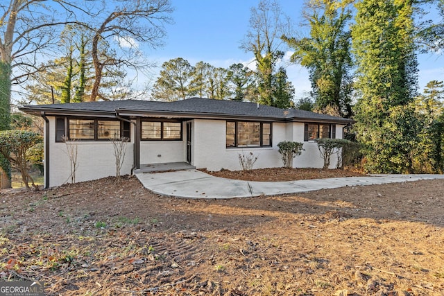 view of ranch-style house