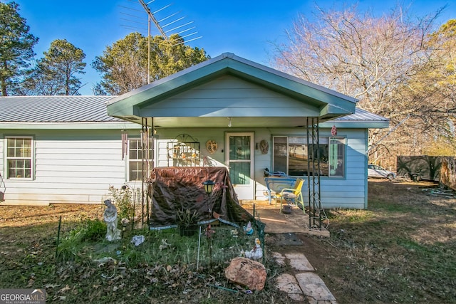 bungalow-style house featuring a porch