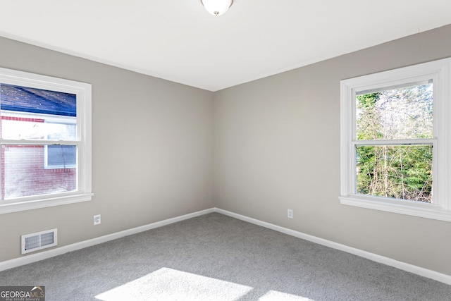 view of carpeted empty room