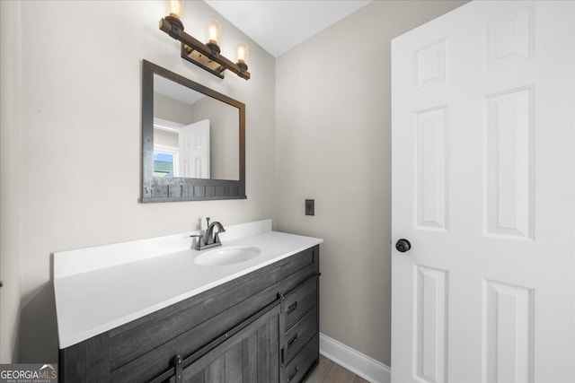 bathroom featuring vanity