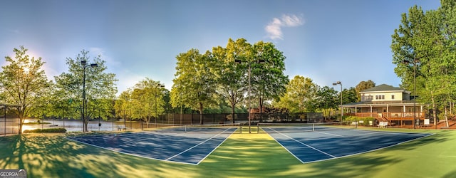 view of tennis court