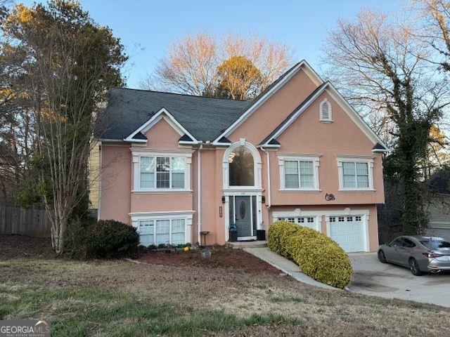 split foyer home with a garage