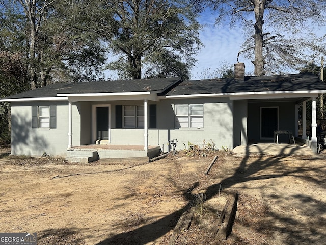 view of ranch-style house