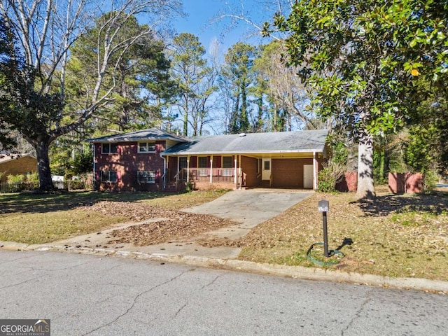 view of front of house featuring a porch