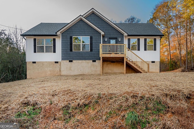 view of front of property