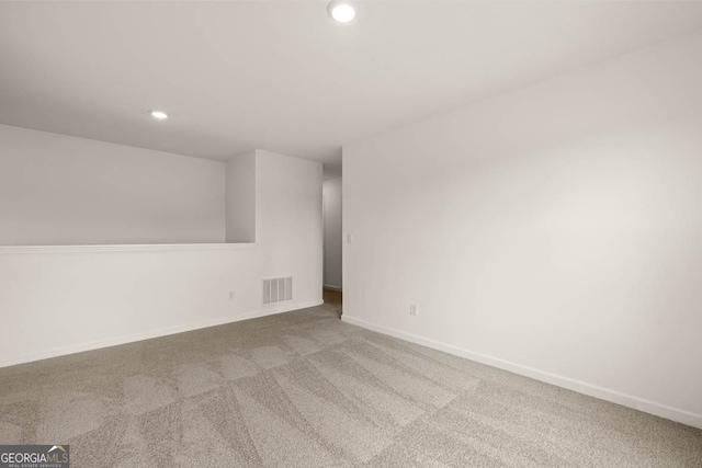 interior space with light colored carpet