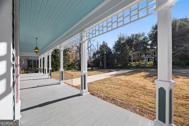 198 Dearing St, Athens, GA 30605 - view of patio / terrace featuring a porch
