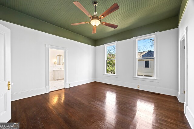 198 Dearing St, Athens, GA 30605 - unfurnished bedroom featuring wood-type flooring, visible vents, and baseboards