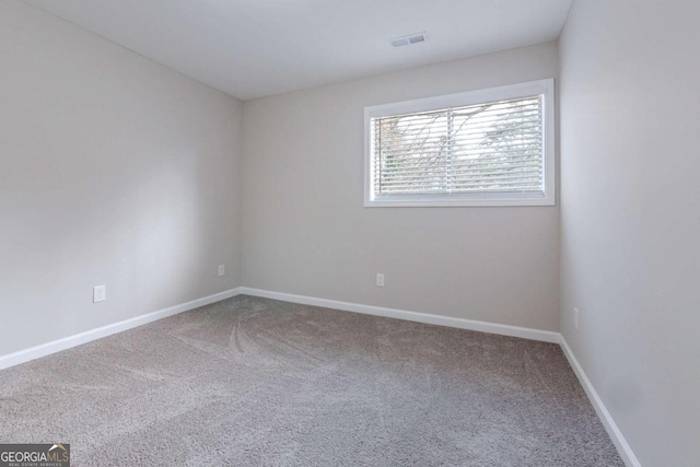 view of carpeted empty room