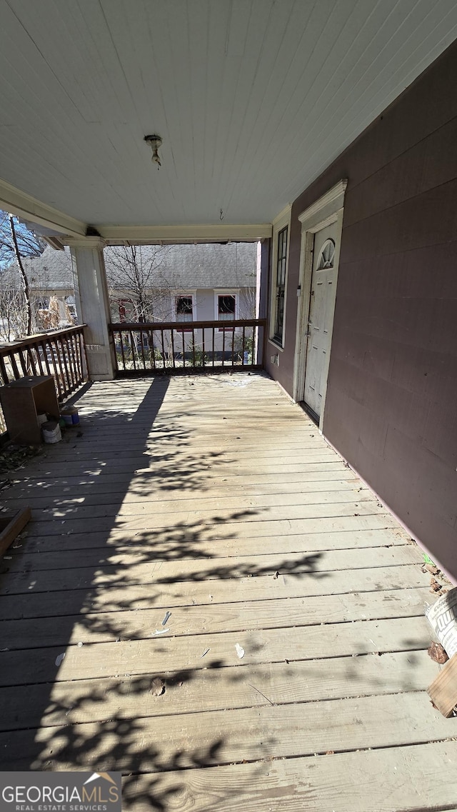 view of wooden terrace