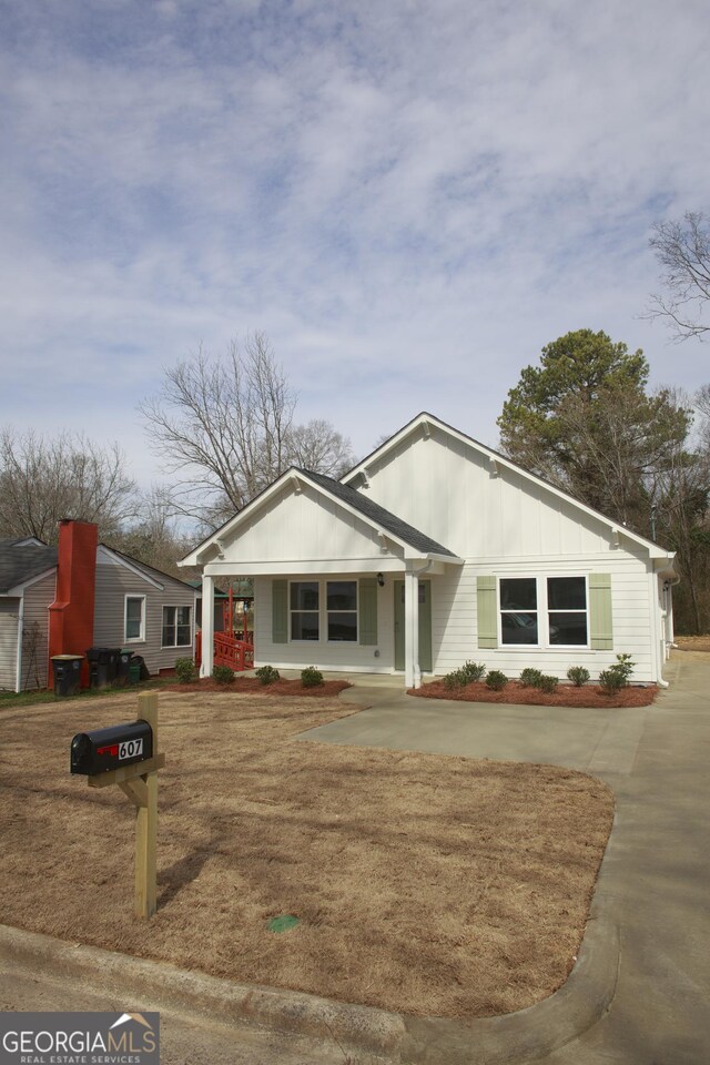 view of home's exterior with a yard