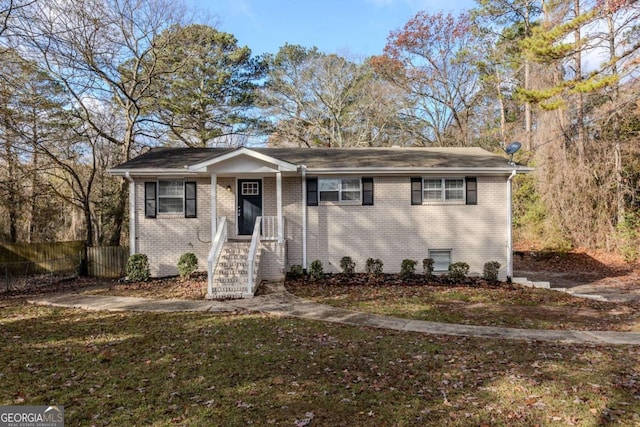 view of front of property