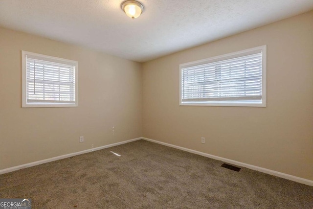 unfurnished room with carpet flooring