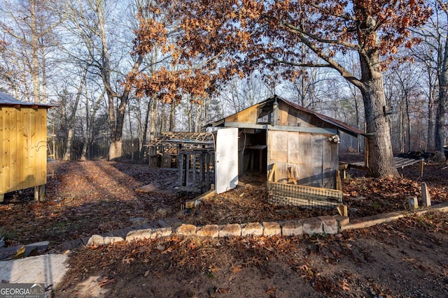 view of outbuilding