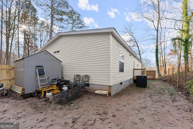 exterior space with central AC unit