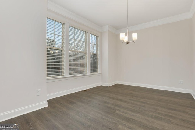 unfurnished living room featuring ceiling fan, dark hardwood / wood-style flooring, and crown molding