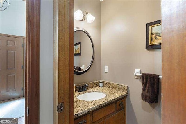 bathroom with vanity