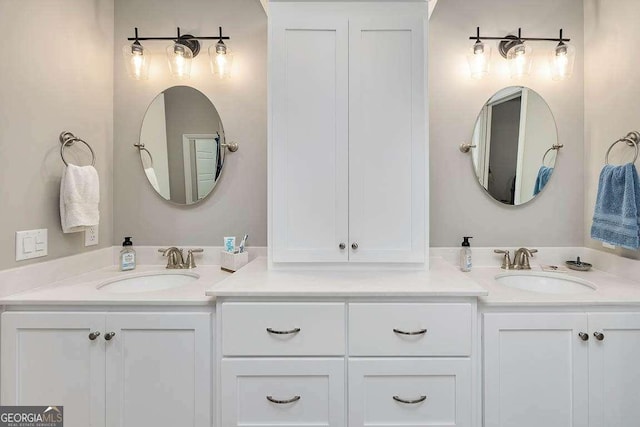 bathroom featuring vanity