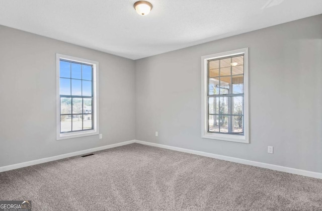 view of carpeted empty room