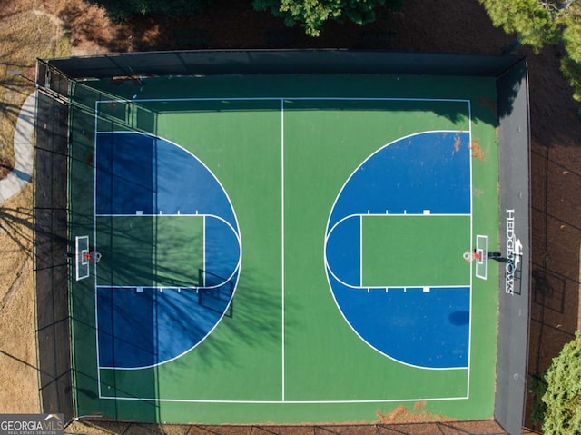 view of sport court