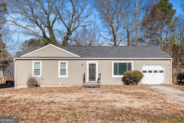 ranch-style house with a garage