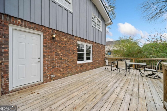 view of wooden terrace