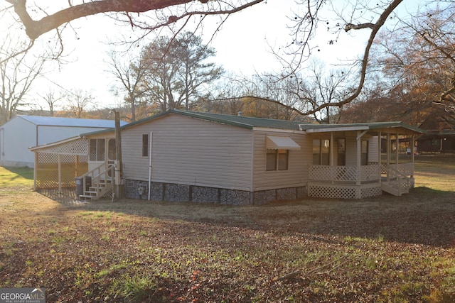 view of back of property