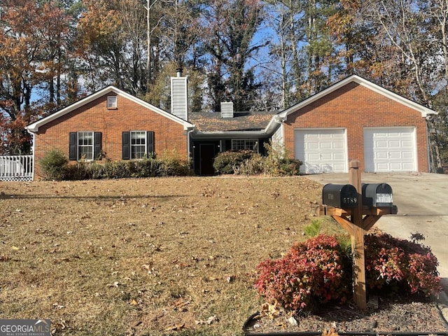 ranch-style house with a garage