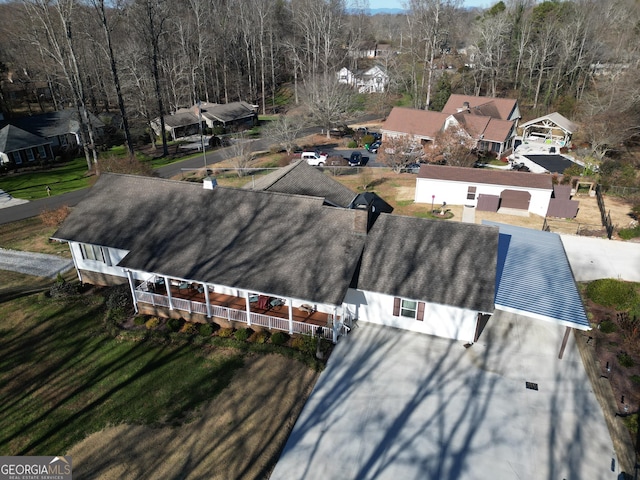 birds eye view of property