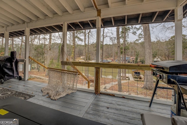 view of wooden terrace