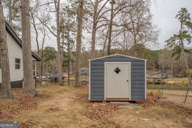 view of outdoor structure